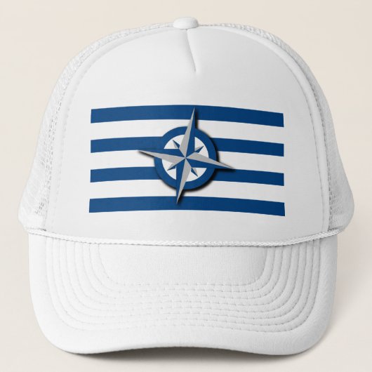 Casquette Compass and Stripe Nautical Inspecred (Devant)