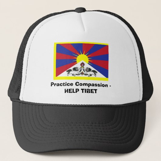 Casquette Compassion de pratique - AIDE THIBET (Devant)