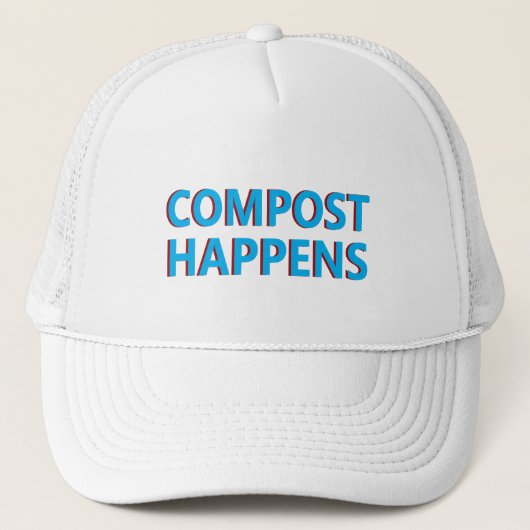 Casquette compost happens composter (Devant)