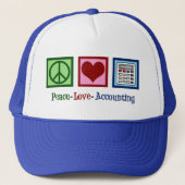 Casquette Comptable des mûres comptables Peace Love (Devant)