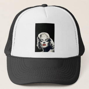 Casquette CON24BW-V4 lèvres rouges Marilyn DANS BLACK.tif