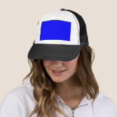 Casquette Concepteur Customisé couleur bleue (En situation)