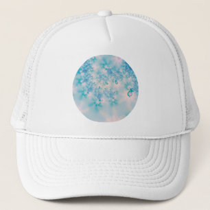 Casquette Conception Abstraite de Méditation Bleue Calme