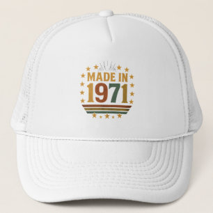 Casquette Conception d'anniversaire "Fabriqué en 1971" vinta