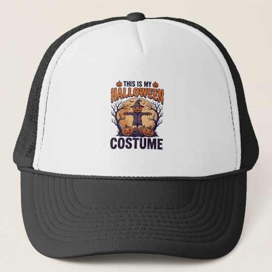 Casquette Conception de chemise de sorcière de citrouille de (Devant)