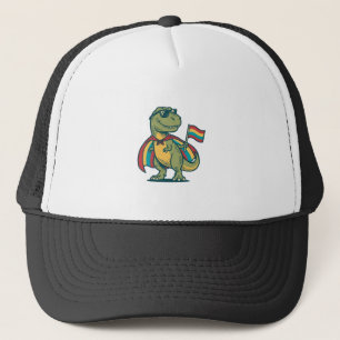 Casquette Conception de chemise vectorielle de dinosaure de