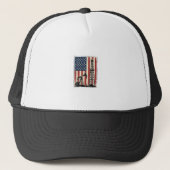 Casquette Conception de chemise vectorielle de drapeau améri (Devant)
