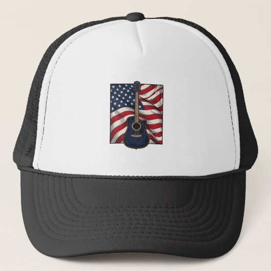 Casquette Conception de chemise vectorielle drapeau patrioti (Devant)