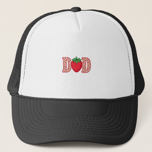 Casquette Conception de chemise vectorielle lettrage fraise (Devant)