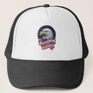 Casquette Conception de chemise vectorielle ruban patriotiqu