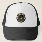 Casquette Conception de crâne complexe (Devant)