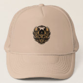 Casquette Conception de crâne complexe (Devant)