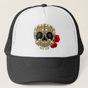 Casquette Conception de crâne - pyramide des crânes et des