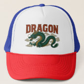 Casquette conception de dragon cool (Devant)