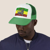 Casquette Conception de drapeau de Rastafarian (En situation)