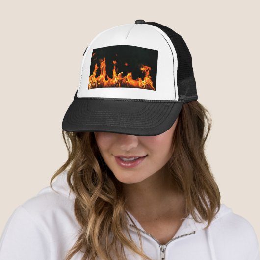 Casquette Conception de flamme (En situation)