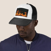 Casquette Conception de flamme (En situation)