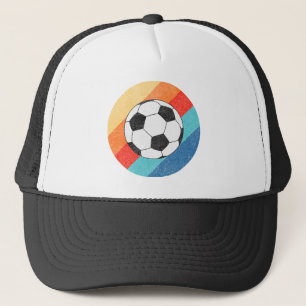 Casquette Conception de football sur un arrière - plan rétro