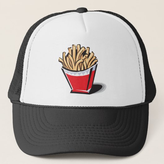 Casquette conception de frites rétro (Devant)