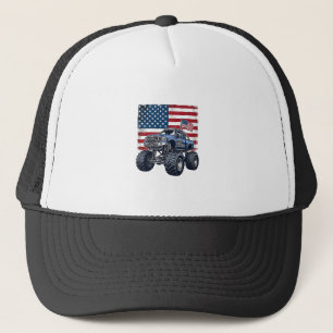 Casquette Conception de gravure vintage de camion monstre pa