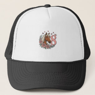 Casquette Conception de gravure vintage florale pour les 8 a