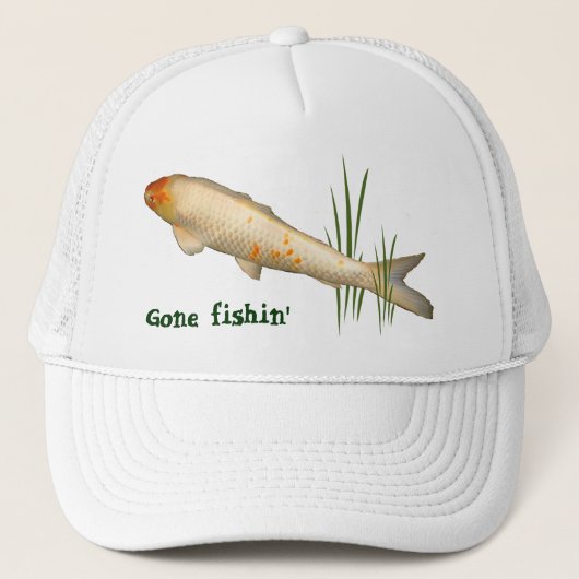 Casquette Conception de Koi - Fishin allé (Devant)