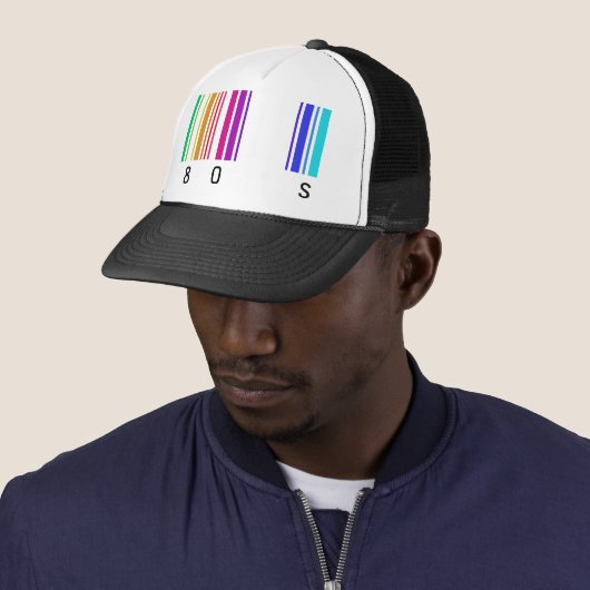 Casquette conception de la couleur 80s ! (En situation)