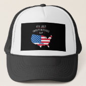 Casquette Conception de la fête de l'indépendance du 4 juill (Devant)