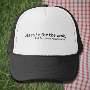Casquette Conception de lettrage Le sommeil est pour les fai