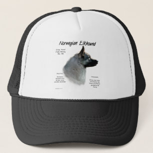 Casquette Conception de l'histoire Elkhound norvégienne