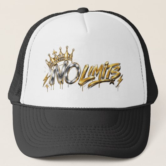 Casquette Conception de luxe Couronne d'Or Sans Limites (Devant)