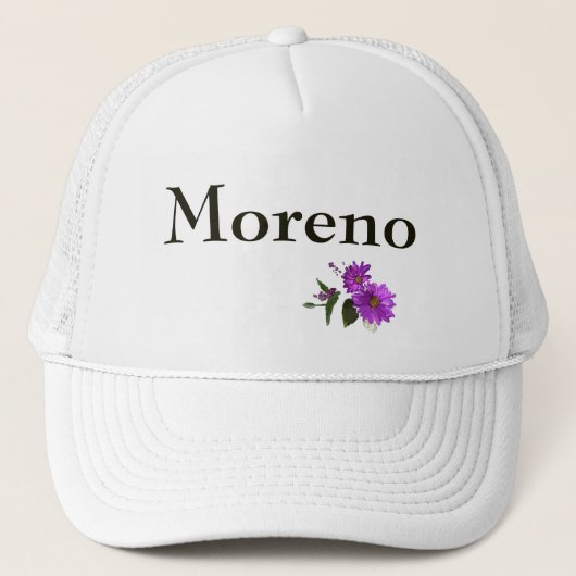 Casquette Conception de marguerites - Lettres d'olive (Devant)