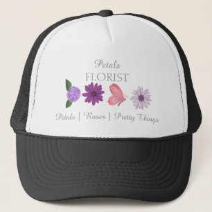 Casquette Conception de marque de fleuriste de boutique mode