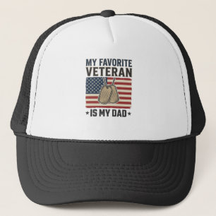 Casquette Conception de médailles patriotiques pour papa vét