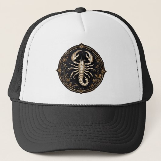 Casquette Conception de scorpion complexe avec des accents o (Devant)
