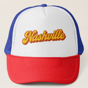 Casquette Conception de scripts Retro Nashville - Coucher de