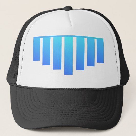 Casquette Conception de spectre géométrique coloré (Devant)