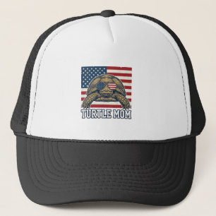 Casquette Conception de T-shirt de maman tortue patriotique