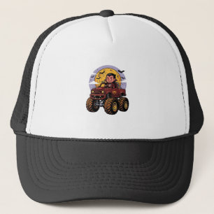 Casquette Conception de T-shirt Halloween Camion Monstre Vam