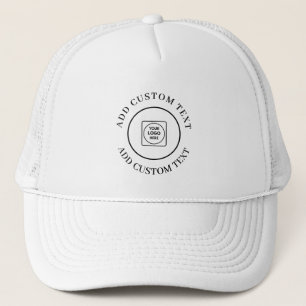 Casquette Conception de texte de logo promotionnel pour entr