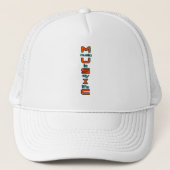 Casquette Conception de texte sur la musique (Devant)