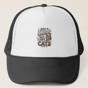 Casquette Conception de typographie pour fille amoureuse de 