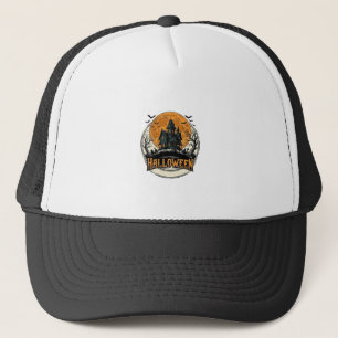 Casquette Conception de vecteur de maison hantée Halloween v