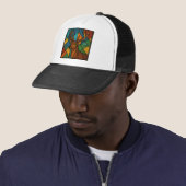 Casquette Conception de verre teinté de style Tiffany Cerf V (En situation)