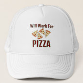 Casquette Conception des tranches de pizza (Devant)
