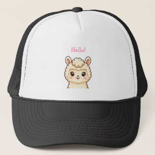 Casquette Conception d'illustration de lama mignon