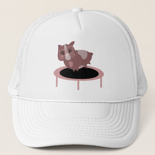 Casquette Conception drôle de fitness pour cochons d'Inde (Devant)