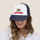 Casquette Conception du drapeau de l'État de Californie (En situation)