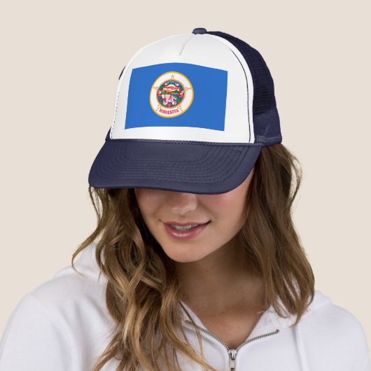 Casquette Conception du drapeau de l'État du Minnesota (En situation)