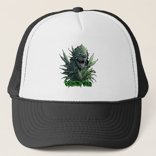 Casquette Conception du plante de mauvaises herbes cool "Gro (Devant)